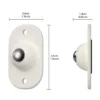 Self-Adhesive Rotating Mini Wheels for Storage Boxes & Bins