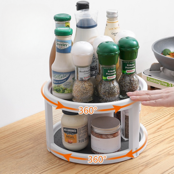 Double Layer Rotating Spice Rack