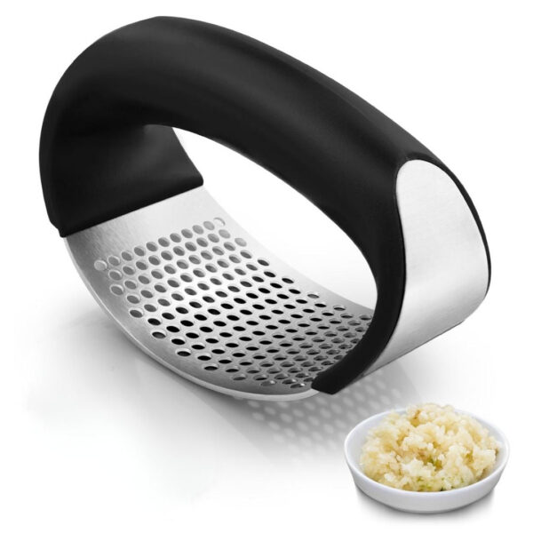 Ergonomic Stainless Steel Garlic Press Rocker