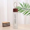 Lucky Day Clear Glass Water Bottle - Multicolor