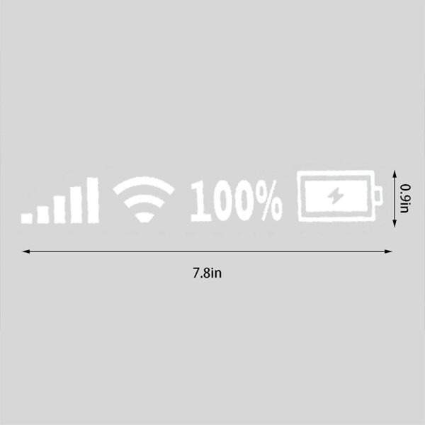 Wifi & Battery Reflective Sticker