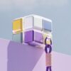 Weekly Magnetic Foldable Pill Organizer Cube