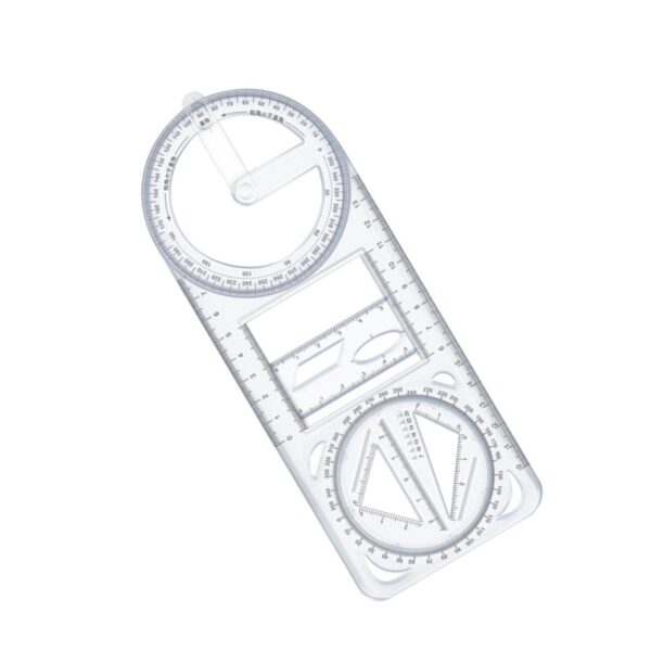 Multifunctional Geometry Ruler – Ideal for Math & Craftwork
