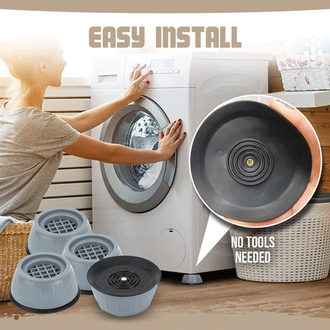 Heybuyerâ„¢ Non - Vibration Rubber Washing Machine Feet Pads ( PACK OF 4