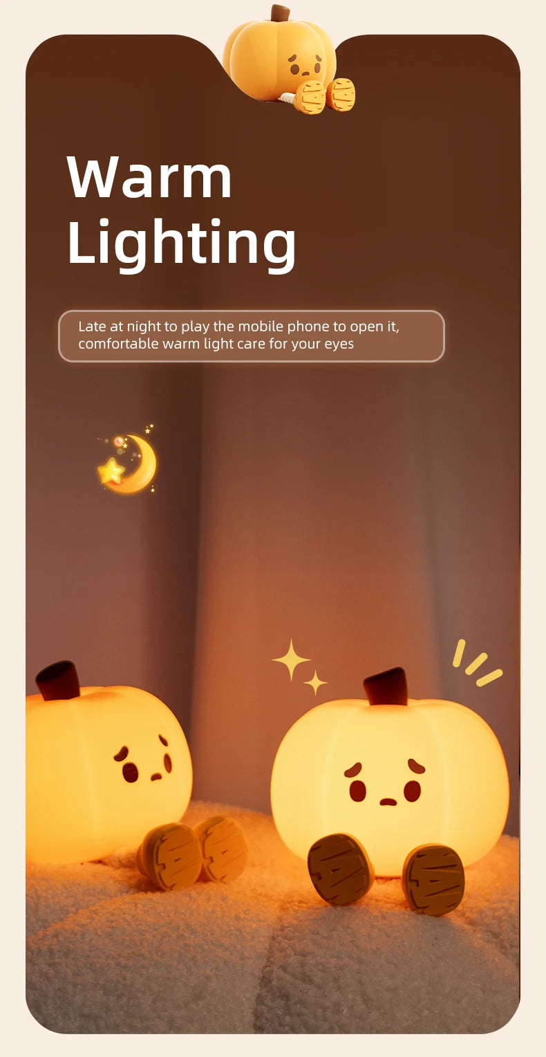 Pumpkin Night Light - Top View
