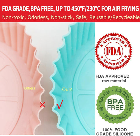 Food grade silicone air fryer baking tray