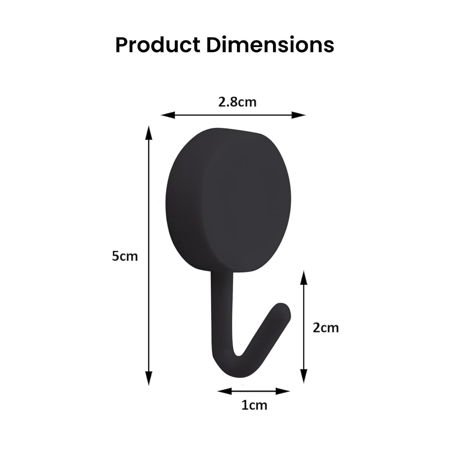 Strong adhesive wall hooks for tiles glass and doors